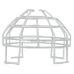 Protector De Rejilla Anti Vandalismo Y Golpes Accidentales, Color Blanco, Para Sirenas/Estrobos/Bocinas System Sensor, Montaje en Superficie en Techo, 8.55