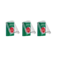 Paquete de 3 Botones con 3 Diferentes Métodos de Activación y 3 Mensajes Diferentes, Color Verde Paquete de 3 Botones con 3 Diferentes Métodos de Activación y 3 Mensajes Diferentes, Color Verde