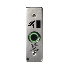 Interruptor IR NoTouch® de Acero Inoxidable, Montaje Delgado, Caja Posterior, Símbolo de puerta Interruptor IR NoTouch® de Acero Inoxidable, Montaje Delgado, Caja Posterior, Símbolo de puerta