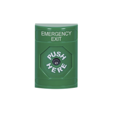 Botón de Salida de Emergencia, Texto en Inglés, Restablecimiento con Llave