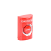 Botón de Emergencia, Texto en Español, Color Rojo, Acción Mantenida, Girar para Restablecer y LED Multicolor