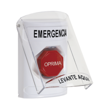 Botón Multipropósito, Emergencia, Reset Con Llave, Español, Tapa De Policarbonato, 2 Relevadores forma C, Interior Botón Multipropósito, Emergencia, Reset Con Llave, Español, Tapa De Policarbonato, 2 Relevadores forma C, Interior