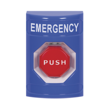 Botón de Emergencia, Texto en Español, Policarbonato Súper Resistente, Momentaneo Botón de Emergencia, Texto en Español, Policarbonato Súper Resistente, Momentaneo