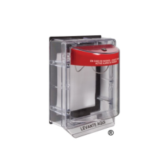 Cubierta Protectora De Policarbonato, Sin Sirena, Con Espaciador Transparente, Texto En Español, Listado UL/cUL, 17.78 Cm (7 Pulgadas) Alto X 12.7 Cm (5 Pulgadas) Ancho X 13.21 Cm (5.2 Pulgadas) Profundidad, Serie Weather Stopper