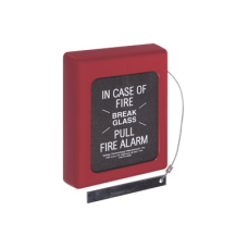 Protector Con Cristal, Rómperse En Caso De Incendio Para Estaciones De Jalón, Texto En Inglés