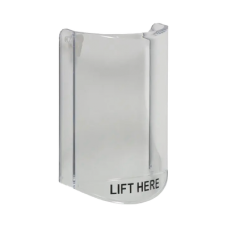 Cubierta Protectora De Policarbonato, Súper Resistente, Sin Sonido, Texto En Ingles, Para Botones Multiusos Serie StopperÆ Station De STI