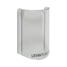 Cubierta Protectora De Policarbonato, Súper Resistente, Sin Sonido, Texto En Español, Para Botones Multiusos De STI