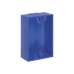 Caja trasera de montaje color azul para estaciones de parada STOPPER