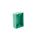 Caja trasera de montaje color verde para estaciones de parada STOPPER