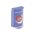 ​Botón Multipropósito, Color Azul, De Superficie, Con Tapa De Policarbonato, Con Bocina Pre Alarma, Solo Interior, Llave Para Restablecer, Texto De Emergencia, Español
