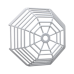 Rejilla de acero Web Stopper® para protección de detectores de humo de vandalismo y accidentes. Bajo perfil, montaje en superficie