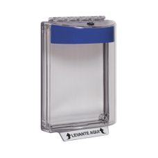 Cubierta universal transparente con mensaje de incendio en Español Cubierta universal transparente con mensaje de incendio en Español