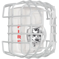 Protector De Rejilla Anti Vandalismo Y Golpes Accidentales, Color Blanco, Para Sirenas/Estrobos/Bocinas System Sensor, Montaje En Superficie, 7.49