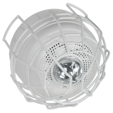 Protector De Rejilla Anti Vandalismo Y Golpes Accidentales, Color Blanco, Para Sirenas/Estrobos/Bocinas System Sensor, Montaje en Superficie en Techo, 8.55