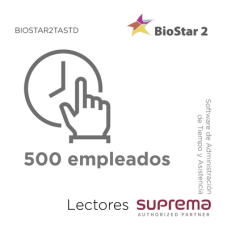 Software de Administración de Tiempo y Asistencia para 500 empleados, para Lectores SUPREMA Software de Administración de Tiempo y Asistencia para 500 empleados, para Lectores SUPREMA