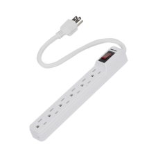 Multicontacto con cable 30 cm. 6 tomas 127 Vca línea, tierra, neutro 15 A max. Multicontacto con cable 30 cm. 6 tomas 127 Vca línea, tierra, neutro 15 A max.