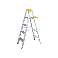 Escalera de Aluminio Tipo Tijera, 5 Peldaños de 1.83 metros.