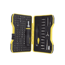 Juego de 101 puntas intercambiables con accesorios en juego, incluye destornillador tipo matraca.