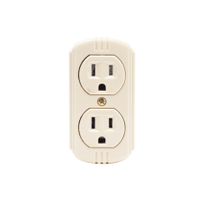 Contacto Dúplex 127 Vca, 15 A Max. Para Sobreponer (Sin perforar la superficie).