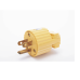 Clavija con Abrazadera Plástica Aterrizada  / 127 V CA 15 A Max.  / Fabricada en Plastico ABS.