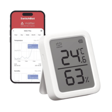 Medidor de temperatura y humedad Datos en pantalla / inalámbrico BLUETOOTH compatible con HUB SwitchBot Medidor de temperatura y humedad Datos en pantalla / inalámbrico BLUETOOTH compatible con HUB SwitchBot