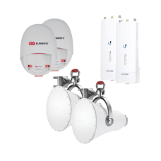 Enlace completo para Backhaul en 5 GHz hasta 1 Gbps con radios AF5XHD de Ubiquiti y Ultra Horn, ultra rechazo al ruido para enlaces largos, sin perdidas Enlace completo para Backhaul en 5 GHz hasta 1 Gbps con radios AF5XHD de Ubiquiti y Ultra Horn, ultra rechazo al ruido para enlaces largos, sin perdidas