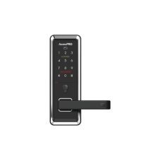 Cerradura inteligente con teclado Touch Screen, Apertura con tarjeta Mifare /Contraseña y Llave de emergencia de diseño compacto para puertas de perilla simple Cerradura inteligente con teclado Touch Screen, Apertura con tarjeta Mifare /Contraseña y Llave de emergencia de diseño compacto para puertas de perilla simple