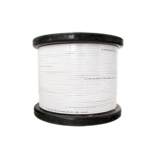 Caja de Cable 305 m, RG59 + 2 Hilos Calibre 18 Color Blanco.