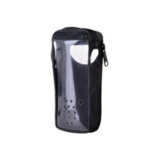 Funda Reforzada en Piel para Cinto, con Cierre y Amplio Visor Frontal Transparente para Aéreos IC-A24 e IC-A6. Funda Reforzada en Piel para Cinto, con Cierre y Amplio Visor Frontal Transparente para Aéreos IC-A24 e IC-A6.