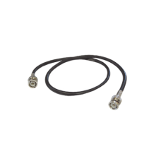 Cable Coaxial RG-59U-SYS-COBRE (30 cm) Cinta Poliester, 40% Malla-Aluminio, BNC Macho-BNC Macho.