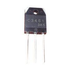 Transistor de Potencia en Silicio tipo NPN, 500 Vc-b, 15 A. 100 Watt, TO-3PA .