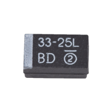Capacitor Electrolítico de Tantalio SMD (2917) de 33 µFd, 25 Volt, para Amplificador PA3-1FE-RXRF.