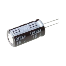 Capacitor Electrolítico de Aluminio, Radial de 1000 µFd, 16 Vcc, 105 °C, 10 x 15 mm. Capacitor Electrolítico de Aluminio, Radial de 1000 µFd, 16 Vcc, 105 °C, 10 x 15 mm.