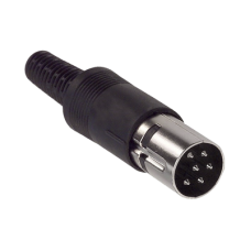 Conector Mini-DIN, Plug Circular de 6 Posiciones, Pin Machos, para Cable. Conector Mini-DIN, Plug Circular de 6 Posiciones, Pin Machos, para Cable.