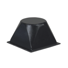 Base Cuadrada Cónica Negra de Poliuretano, 20.5 x 20.5 x 13 mm.