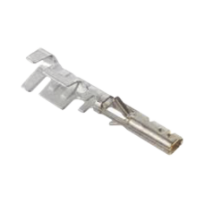 Terminal Hembra Plegable para cables 20-24 AWG, de Potencia para Conectores Molex 3.0 mm, Baño de Oro de 15 micro pulgadas.