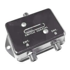 Deslizable Interruptor Coaxial A-B para CCTV, 75 Ohm, 2 Entradas/ 1 Salida, F Hembras. Deslizable Interruptor Coaxial A-B para CCTV, 75 Ohm, 2 Entradas/ 1 Salida, F Hembras.
