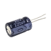 Capacitor Electrolítico Radial de Aluminio, 220 µFd, 25 Vcc, 105 °C, 8 x 11 mm.