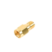 Adaptador en Línea, de Conector SMA Macho a SMA Hembra Inverso, Oro/ Oro/ Teflón.
