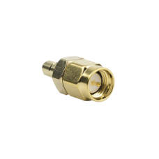 Adaptador Coaxial en Línea, de Conector SMA Macho a SMB Hembra, Oro/ Oro/ Teflón.