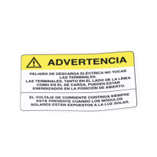 Etiqueta de Videovigilancia en Vinil Adhesivo Mate / Paquete con 10