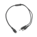 Cable con Conector Jack Hembra 3.5 mm con 2 Salidas de Jack Macho