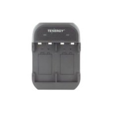 Cargador rápido de 2 compartimientos para baterías Ni-MH; Aplicable en baterías de 9 V /color negro