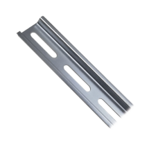 Riel DIN Estándar de 35 mm Ranurado. 2 metro de longitud. Fabricado en Acero. Riel DIN Estándar de 35 mm Ranurado. 2 metro de longitud. Fabricado en Acero.