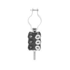 KIT de Tres Sujetadores de plastico para seis cables de 6 a 8 mm con todo y hardware de instalación en tubos de 1 1/4 in KIT de Tres Sujetadores de plastico para seis cables de 6 a 8 mm con todo y hardware de instalación en tubos de 1 1/4 in