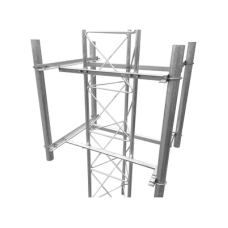Brazo lateral de 4 sectores recomendado para antenas sectoriales con angulo de apertura de 90° (o similar). Brazo lateral de 4 sectores recomendado para antenas sectoriales con angulo de apertura de 90° (o similar).