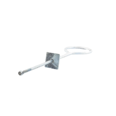 Ancla de Losa o Pared de 63-65 cm. de 13 cm diámetro de argolla. Galvanizado Electrolítico.