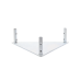 Base Triangular para Tramo STZ45 Galvanizado Electrolítico.