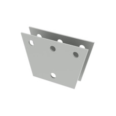 Par de Placas Igualadoras de con Perforaciones para 3 Retenidas. Galvanizado Electrolítico.