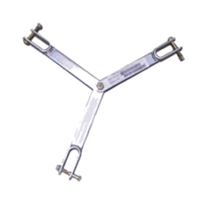 Brida para sujeción de retenida compatible con tramos STZ90G, Galvanizado por Inmersión en Caliente.